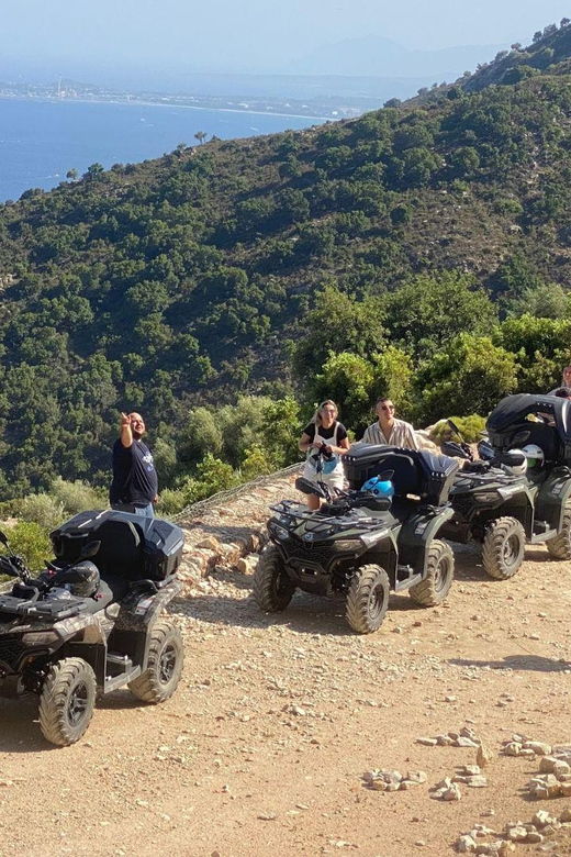 From Tortolì: Quad Bike Tour to Pedralonga in Baunei