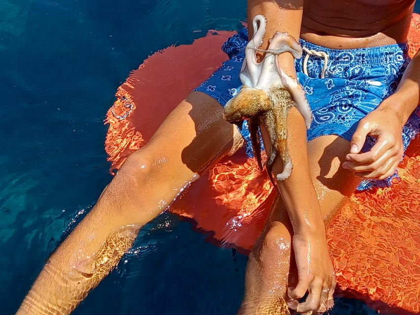 Galanogiannis: Fishing, Free Diving, and Island Hopping Tour