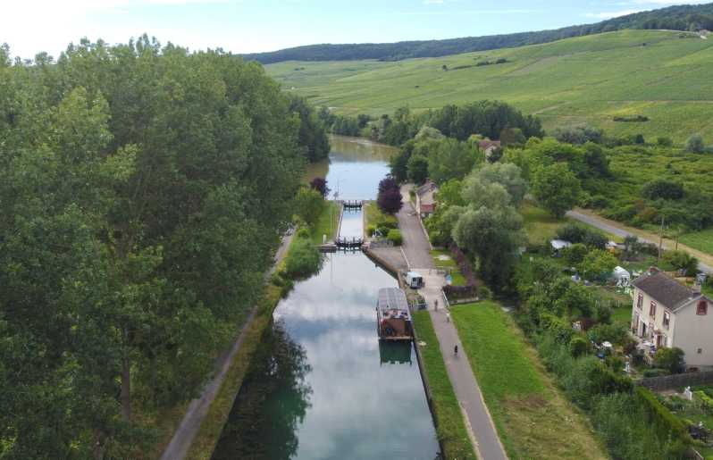 Half Day Semi Private Solar Boat Cruise in Champagne