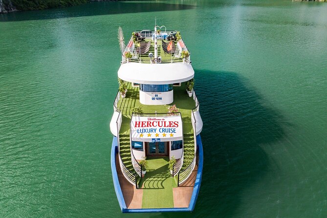 Halong Bay Luxury Day Trip With Hercules Cruise From Harbor - English Speaking Guide and Premium Cruises