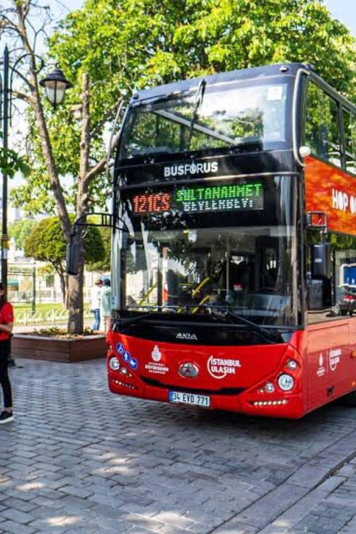 Istanbul: Open Top Bus Sightseeing Tour by Night