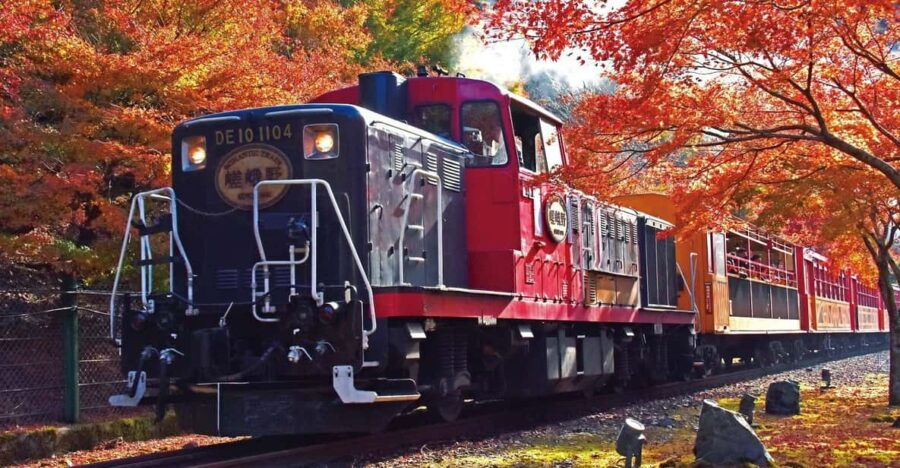 Kyoto Sagano Romantic Train in Arashiyama Bus Tour