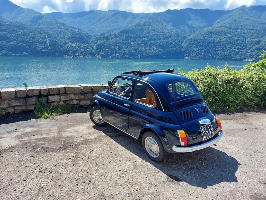 Lake Como: Classic Fiat 500 Car Full Day or 4-Hour Rental