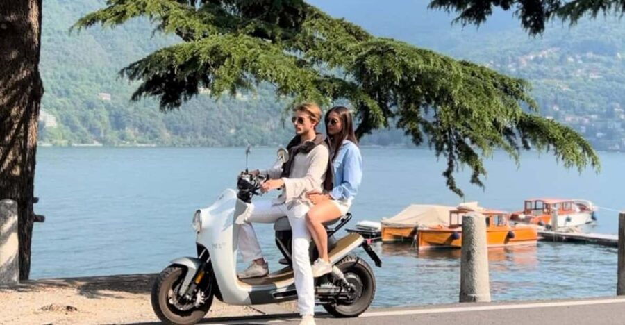 Lake Como: E-Scooter Tour to Bellagio and Villa Balbianello