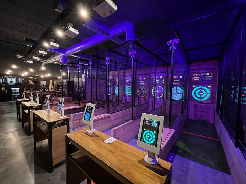 Madrid: Interactive Axe Throwing 1h - Experience Highlights