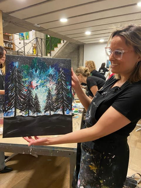 Madrid: Learn to Paint, Sip Wine, Enjoy Snacks & Music