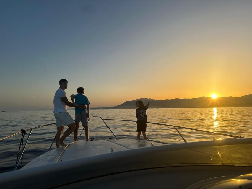 Marbella: Sunset on a Luxury Yacht Along the Marbella Coastline
