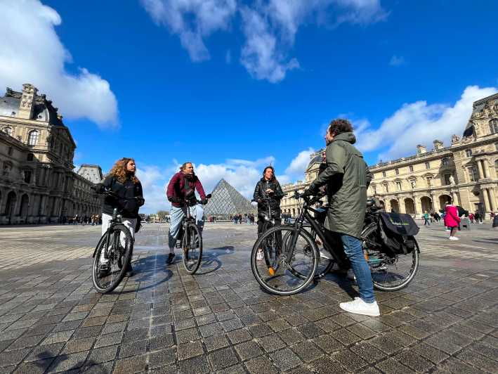 Paris : Electric Bike Tour With Wine and Cheese Tasting