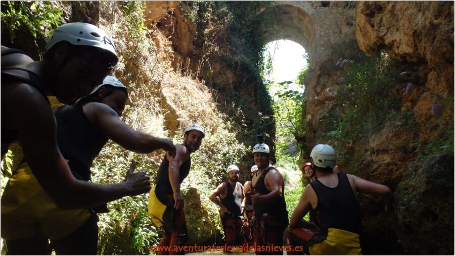 Private Group Adventurous Canyoning in Málaga Biosphere Reserve