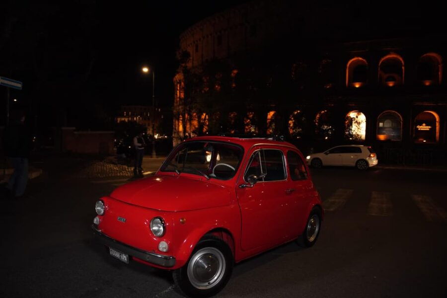 Romes Night Magic: Fiat 500 Vintage Car Tour - Tour Overview