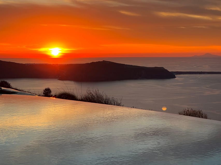 Santorini by Night With Sunset Views