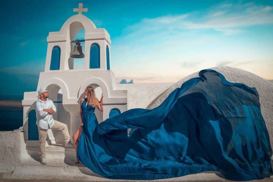 Santorini: Proposal Photoshoot L Private Entry to Blue Dome