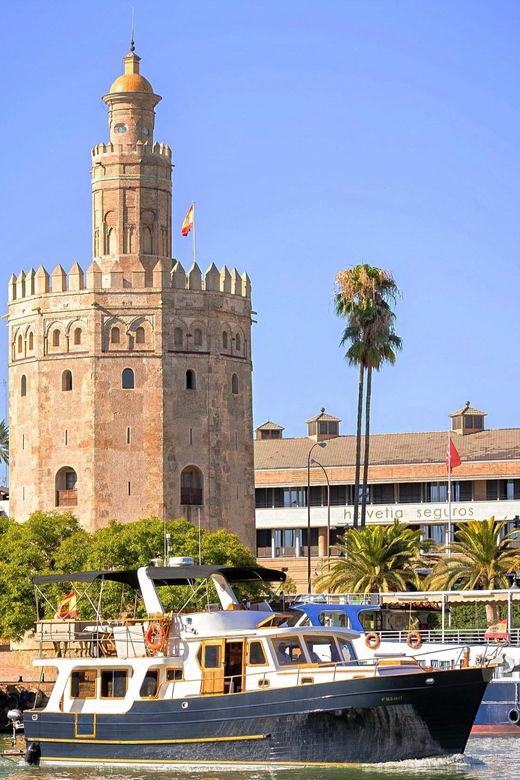 Seville: Crossing the Guadalquivir River by Yacht