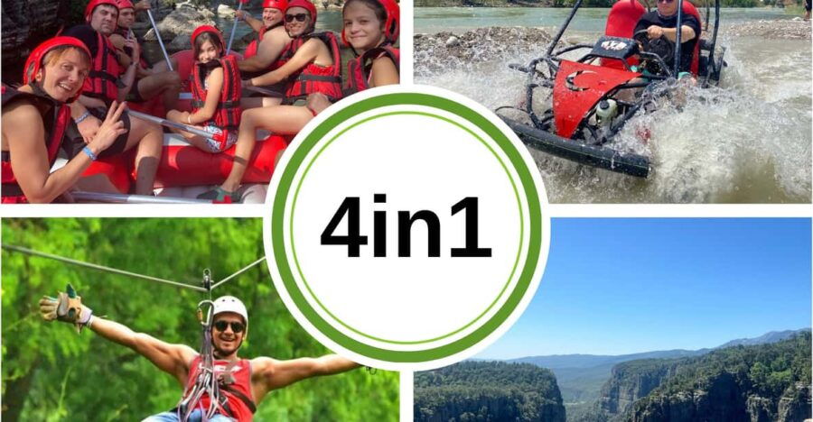 Side-Combo Tour Rafting/Buggy/Zipline/Canyon