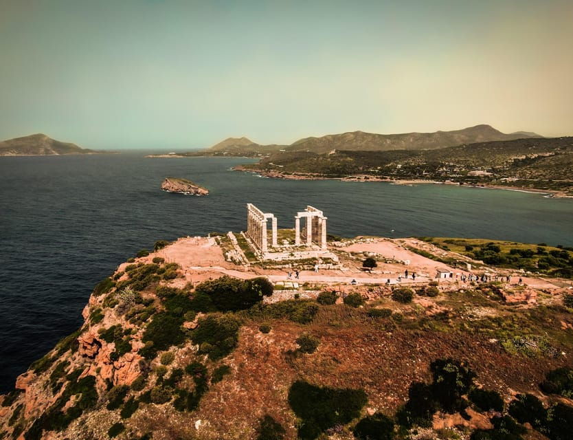 Sunset at Cape Sounio