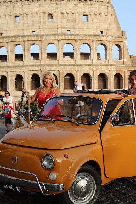 Sweet Life in a Fiat 500: Rome and Aperitif at the Colosseum - Experience the Dolce Vita