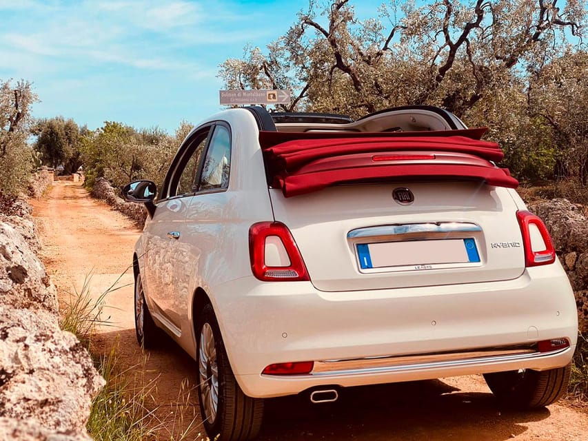 Tour on Fiat 500 Cabriolet of Bari, Monopoli and Alberobello - Tour Overview