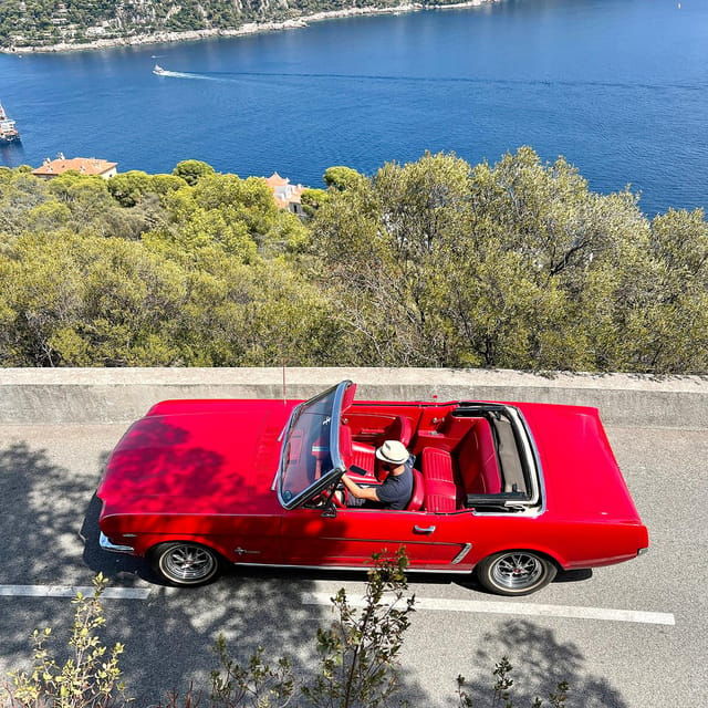 Tourist Tour on French Riviera in a Ford Mustang Convertible