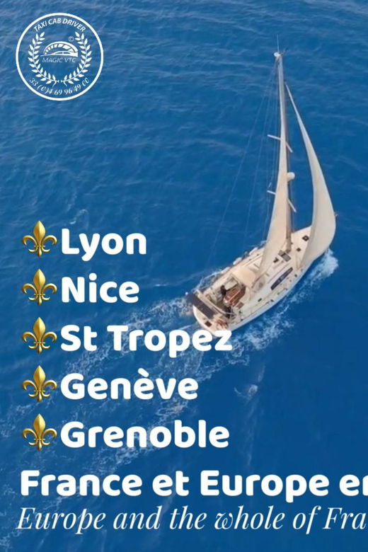 Transfer From Saint-Tropez to Nice | Taxi VTC Cab Driver