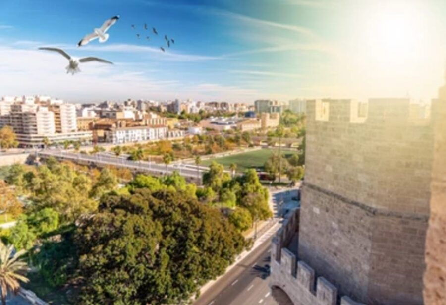 Valencia: Family Bike Tour; Walk Through Turia Gardens.