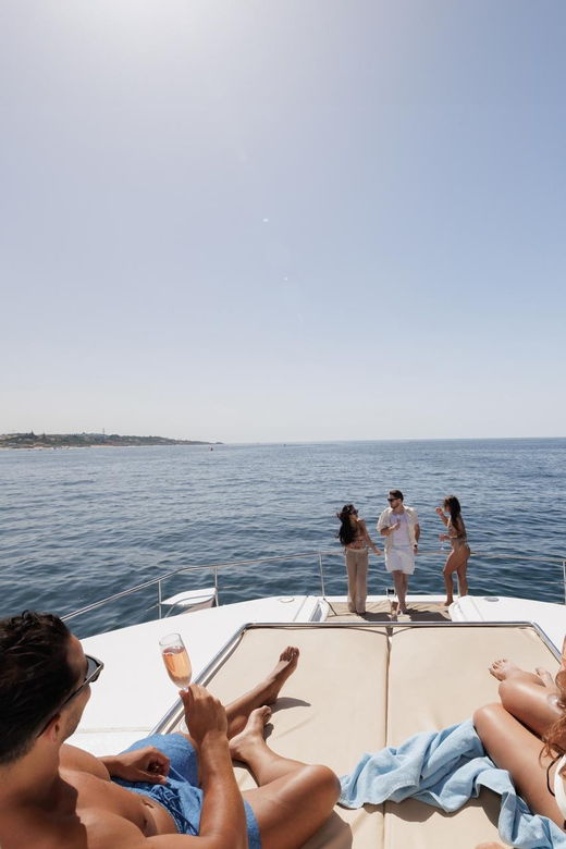 Vilamoura: Luxury Yacht Tour With Champagne and Sunset Views