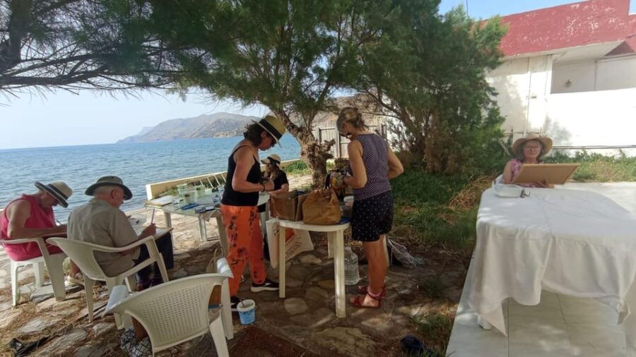 Wine and Paint by the Sea - Overview of the Experience