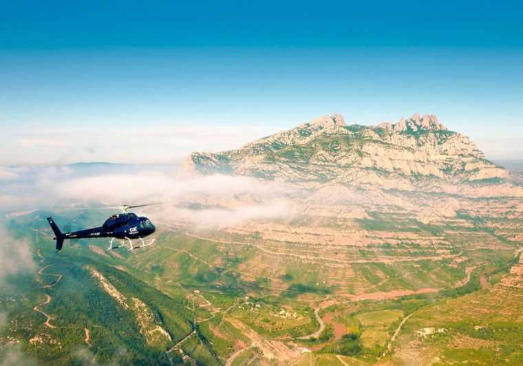 Barcelona and Montserrat Helicopter Flight
