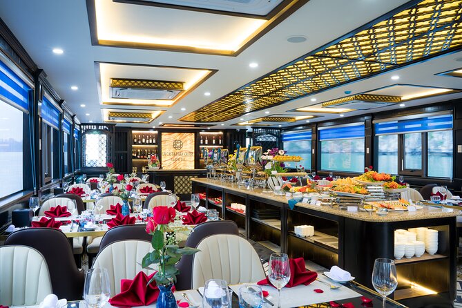 Best Seller Halong Luxury Day Cruise: Buffet Lunch & Sunset Party - Activities & Inclusions