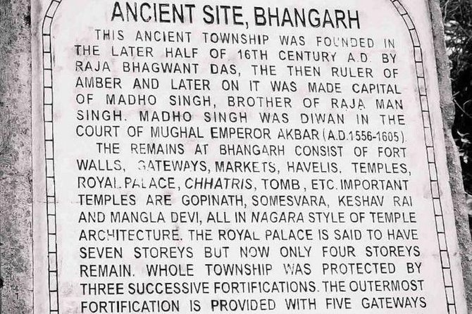 Private Custom Guided Tour: Visit to Haunted Bhangarh Fort From Jaipur - Meeting and Pickup Information