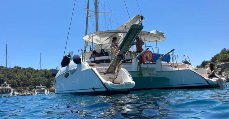 Rhodes: Private ¾ Day Sailing Catamaran Cruise With Drinks - Detailed Itinerary