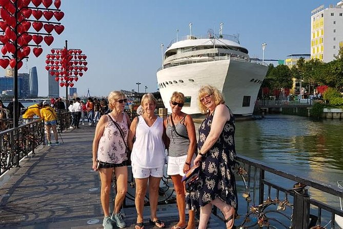 Shore Excursion GOLDEN BRIDGE,MARBLE MOUTAIN,LADY BUDDHA From TIEN SA Orchan MAY - Exclusions