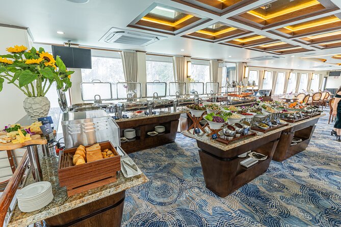 Symphony Luxury Cruise Day Tour From Halong Harbor With Pickup - Pickup and Meeting Point