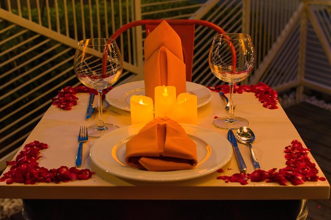 Instagram Photoshoot With Romantic Dinner Date - Candle-Lit Dinner Under Tree - The Sum Up