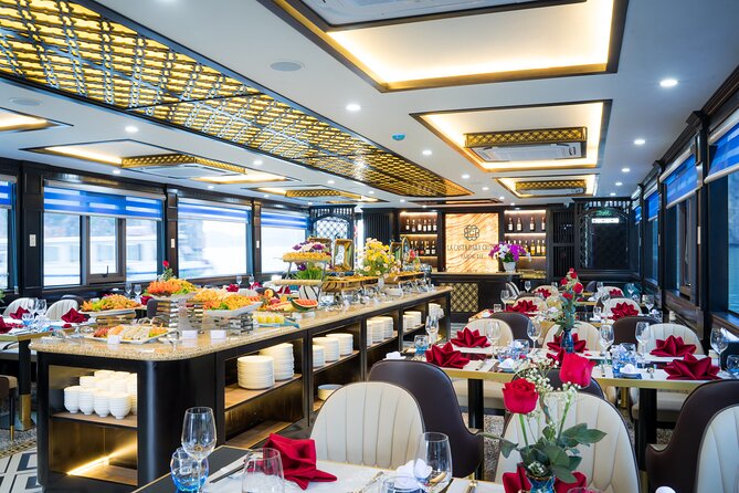 LUXURY DAY CRUISES With 07 Hours Visit Halong Bay & Buffet Lunch - Dining Experience on Board