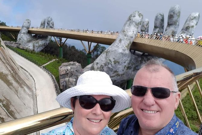 Shore Excursion GOLDEN BRIDGE,MARBLE MOUTAIN,LADY BUDDHA From TIEN SA Orchan MAY - The Sum Up