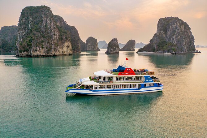 Halong Bay and Cave Full-Day Cruise With Lunch, Island & Beach - Activities and Amenities