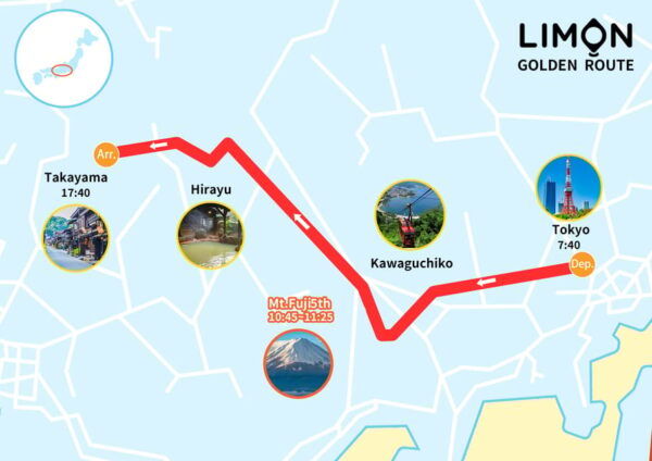 ○Takayama via Mt. Fuji 5th Station Bus Transfer From Tokyo - Booking and Cancellation Policies