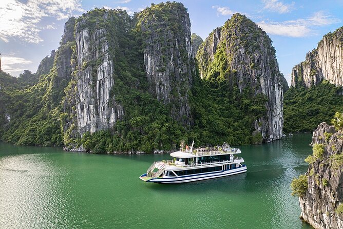 Halong Bay Luxury Day Trip With Hercules Cruise From Harbor - Location and Authentic Lunch Details