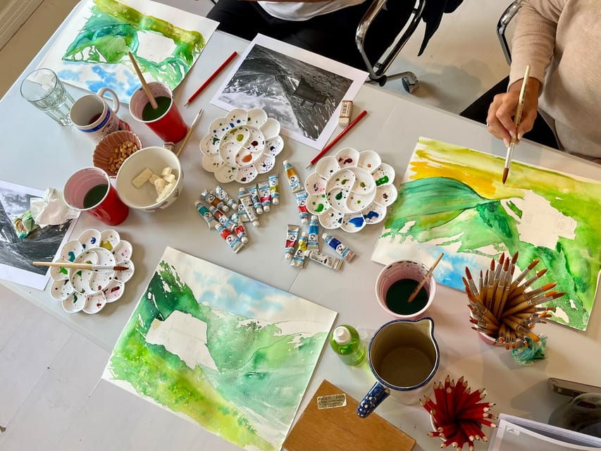 Bergen: Paint Norwegian Landscape With Watercolor