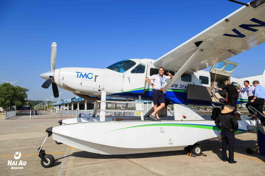 Birds Eye View of Ha Long Bay Seaplane -25 Minutes From SKY