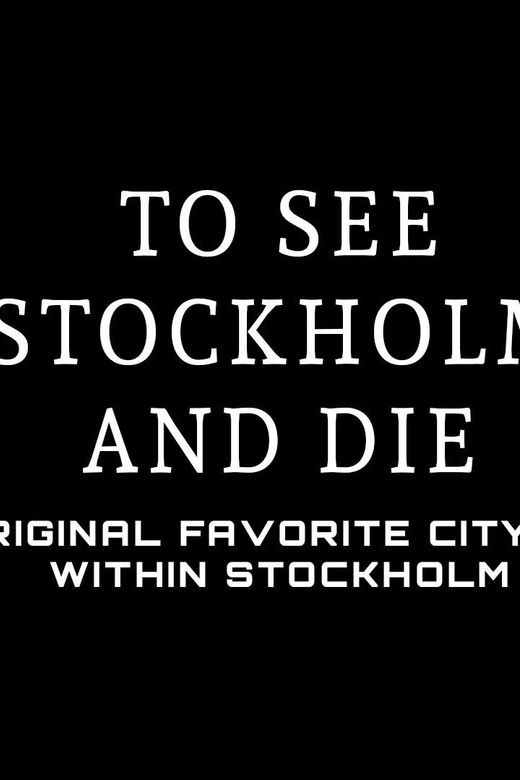 CityQuest in Stockholm – To See Stockholm and Die