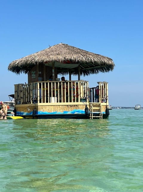 Destin: Crab Island & Dolphin Tour on Tiki Vessel