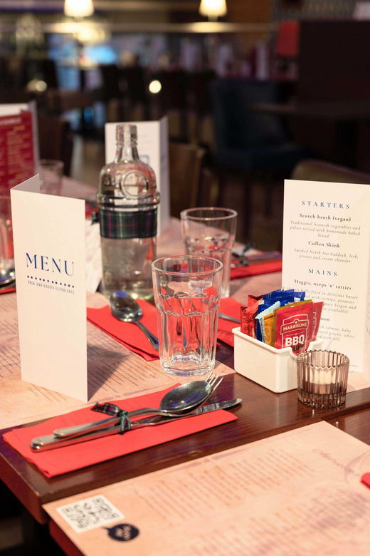 Edinburgh: Scottish Dinner and Folk Music Experience - Food and Drink Menu