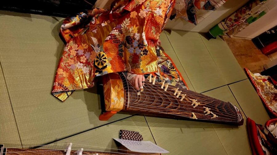 Kyoto Japan: Japanese Harp Experience With Gorgeous Kimono