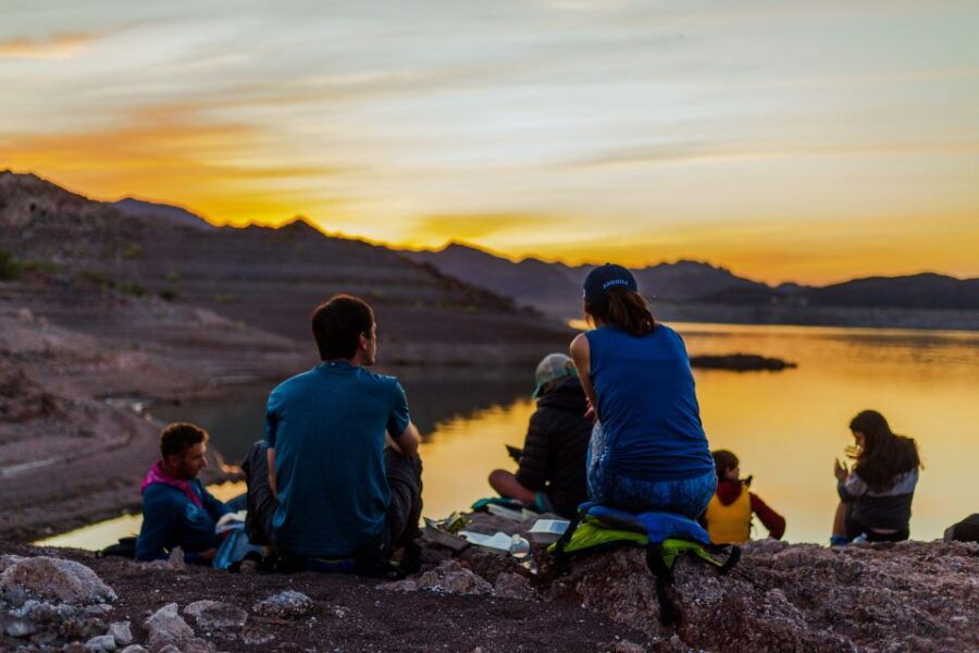 Lake Mead: Sunset Kayaking Tour With Dinner and Campfire - Tour Overview