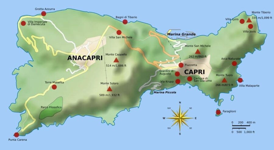 Marina Grande: Guided Capri Island Hop-On Hop-Off Bus Tour