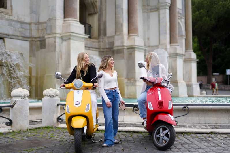 Rome: Vespa Tour With Professional Photoshoot as Passenger