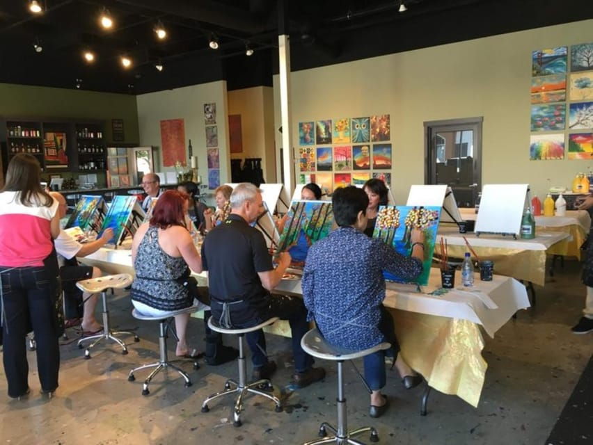 San Mateo: Paint & Sip Experience for Large Groups