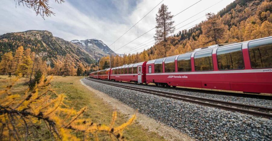Tirano: Bernina Express One-Way Train Ticket To/From Chur