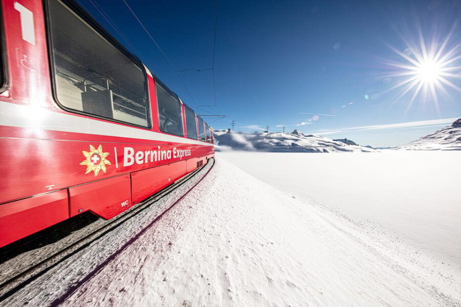 Tirano: Bernina Express Scenic Train To/From St. Moritz